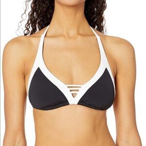 Seafolly  Bikini Top Black D Triangle‎